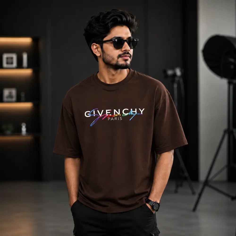 প্রিমিয়াম ড্রপ শোল্ডার টি-শার্ট - GIVENCHY