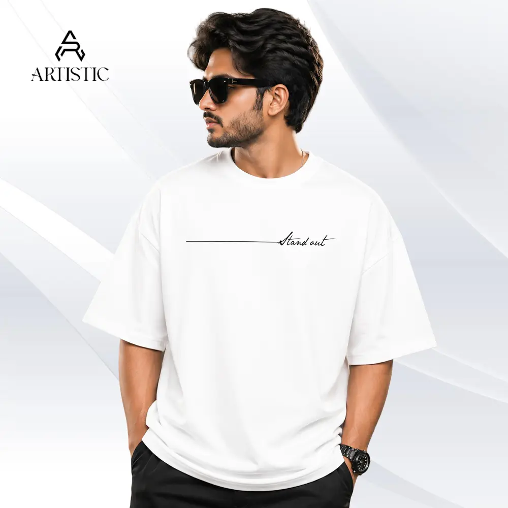প্রিমিয়াম ড্রপ শোল্ডার টি-শার্ট - STAND OUT