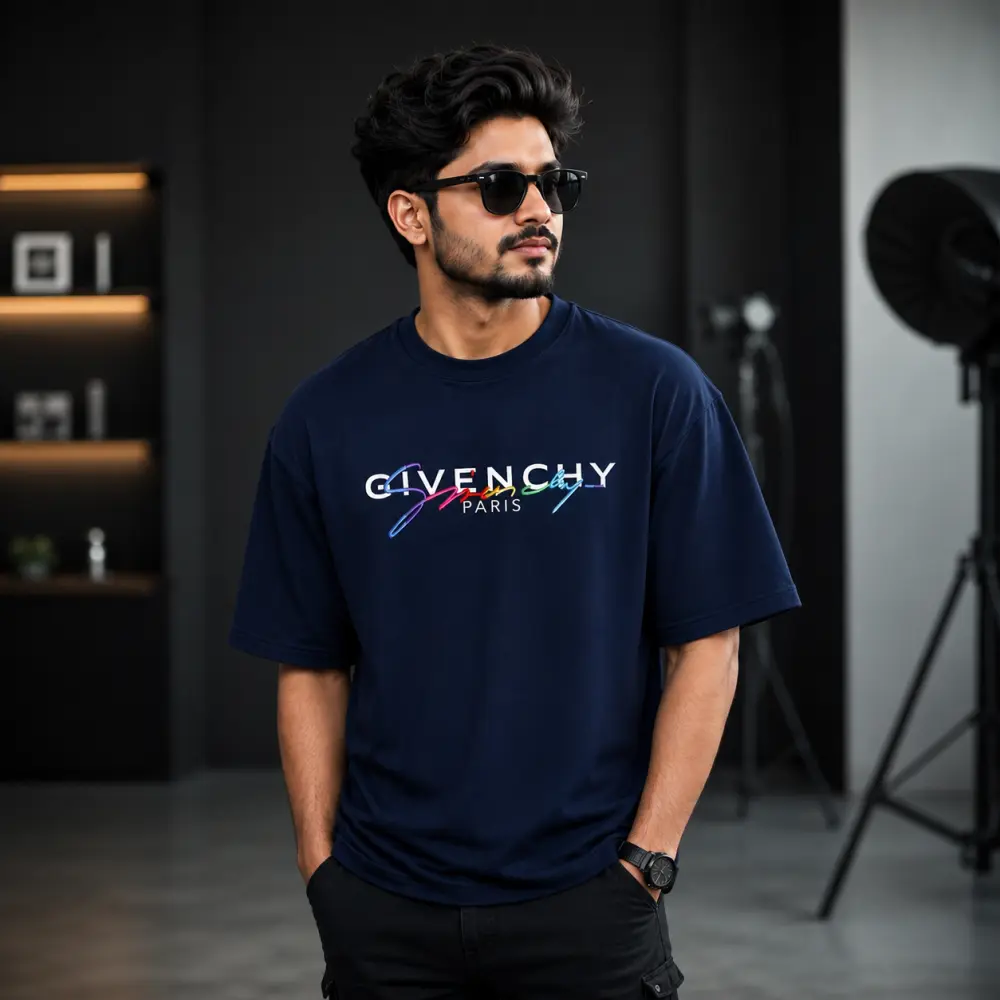 প্রিমিয়াম ড্রপ শোল্ডার টি-শার্ট - GIVENCHY