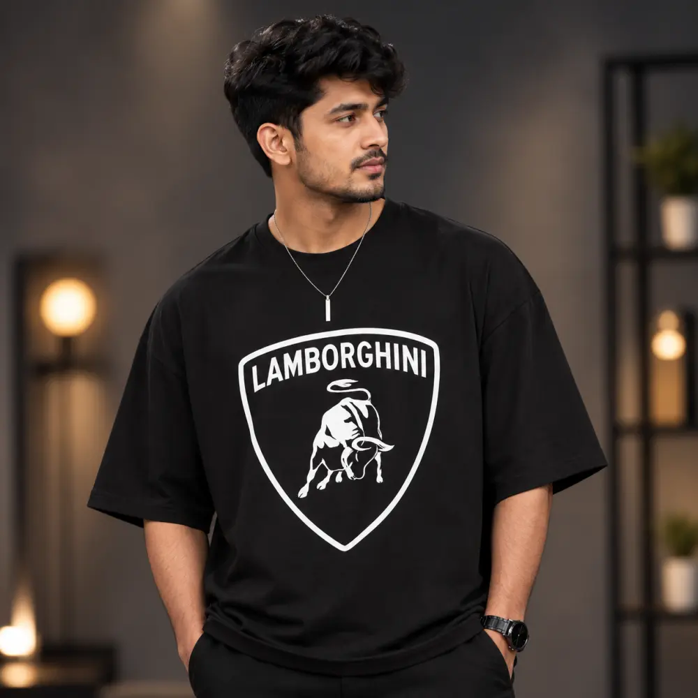 প্রিমিয়াম ড্রপ শোল্ডার টি-শার্ট - Lamborghini