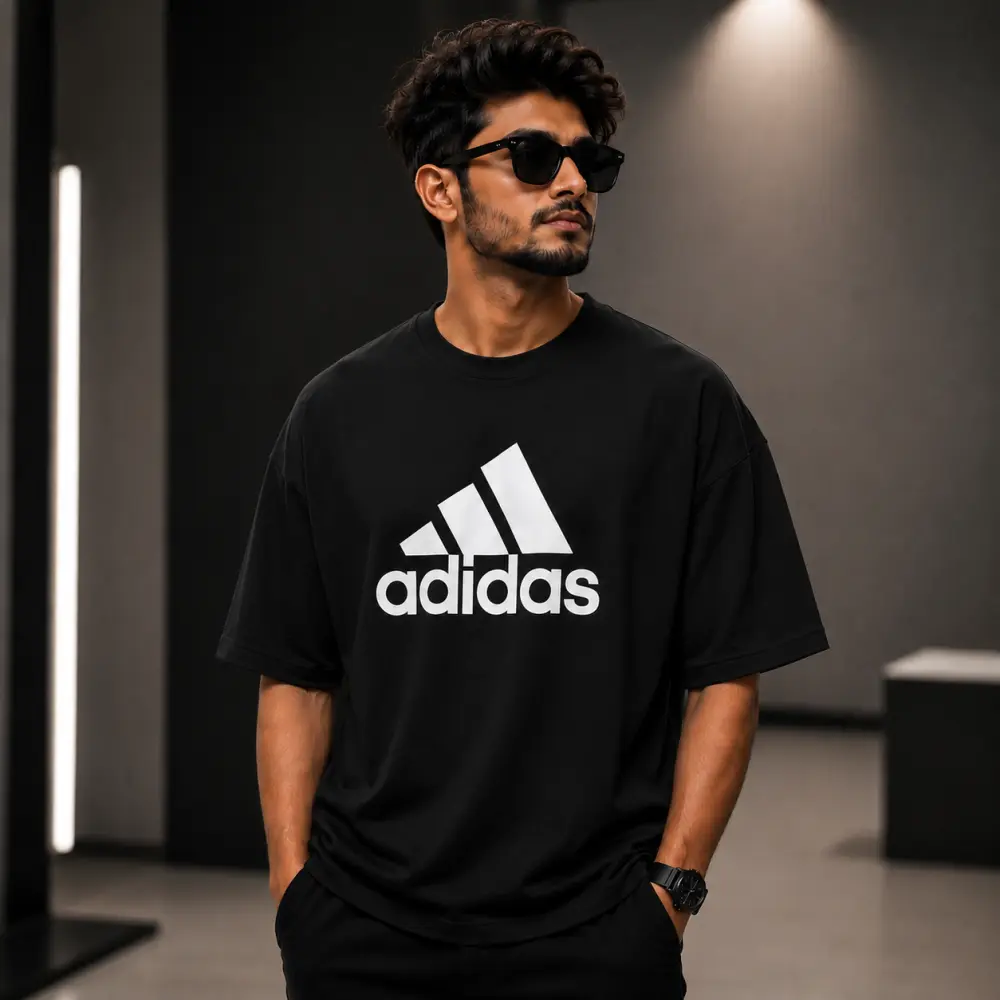 প্রিমিয়াম ড্রপ শোল্ডার টি-শার্ট - ADIDAS