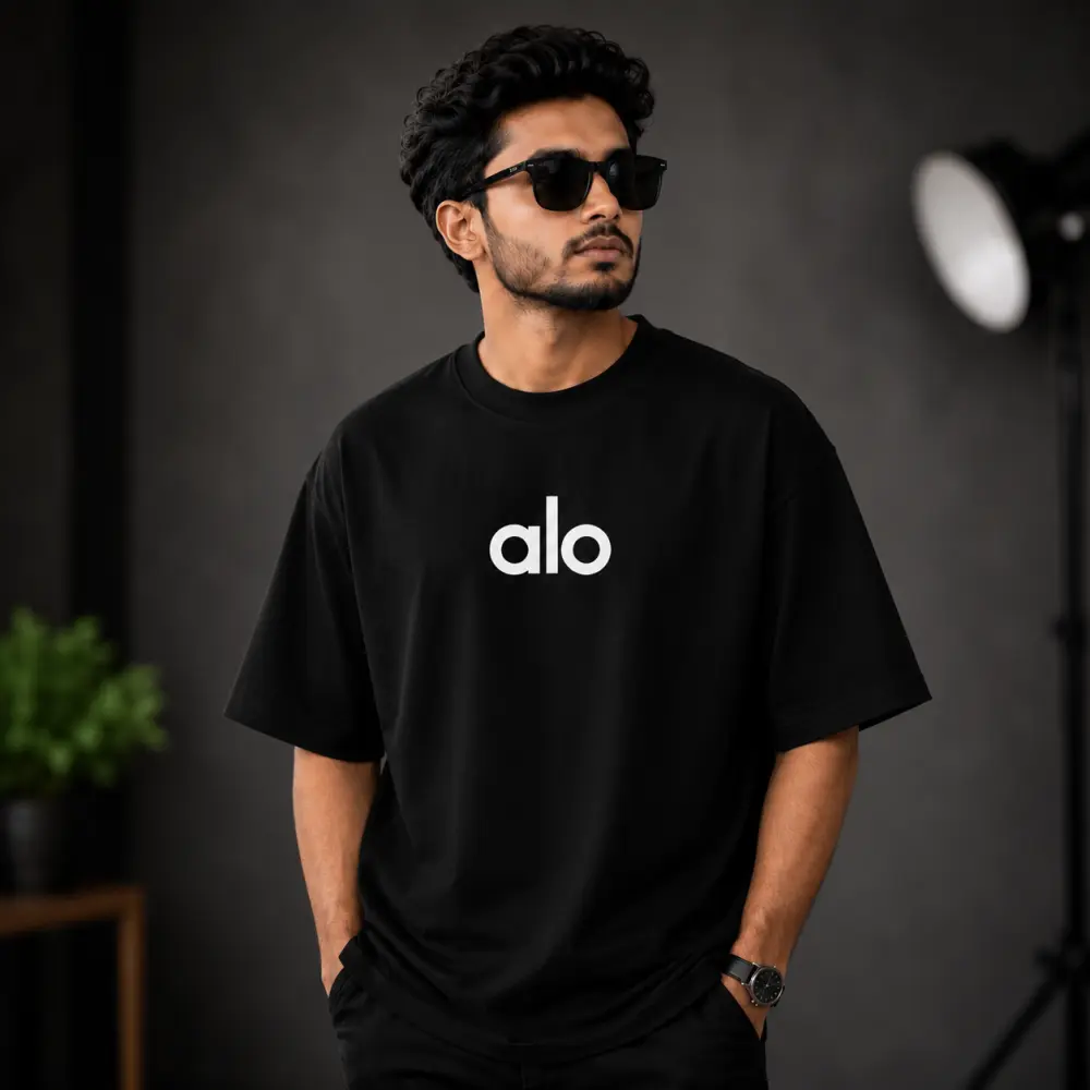 প্রিমিয়াম ড্রপ শোল্ডার টি-শার্ট - ALO