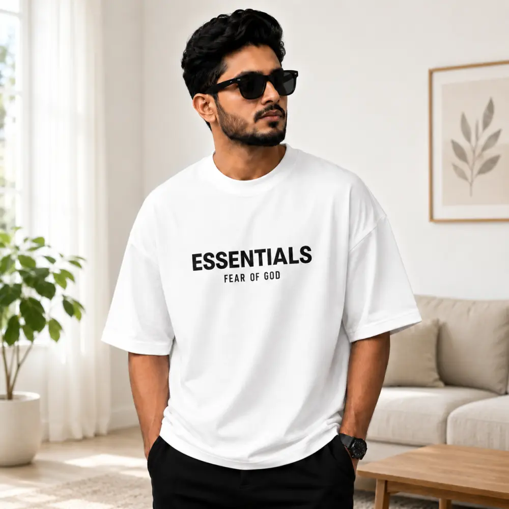 প্রিমিয়াম ড্রপ শোল্ডার টি-শার্ট - ESSENTIAL