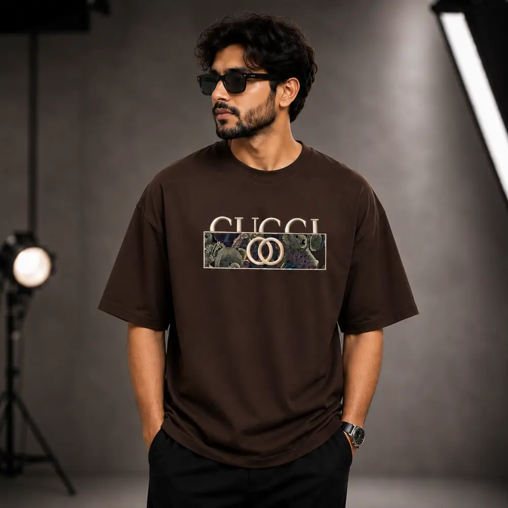 প্রিমিয়াম ড্রপ শোল্ডার টি-শার্ট GUCCI