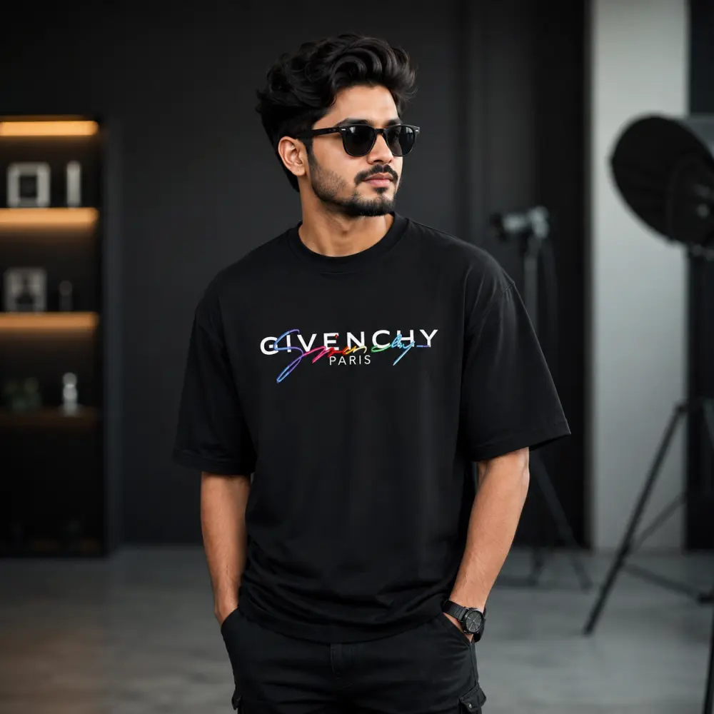 প্রিমিয়াম ড্রপ শোল্ডার টি-শার্ট - GIVENCHY