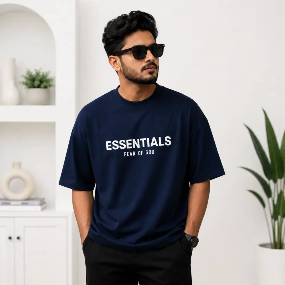 প্রিমিয়াম ড্রপ শোল্ডার টি-শার্ট - ESSENTIAL