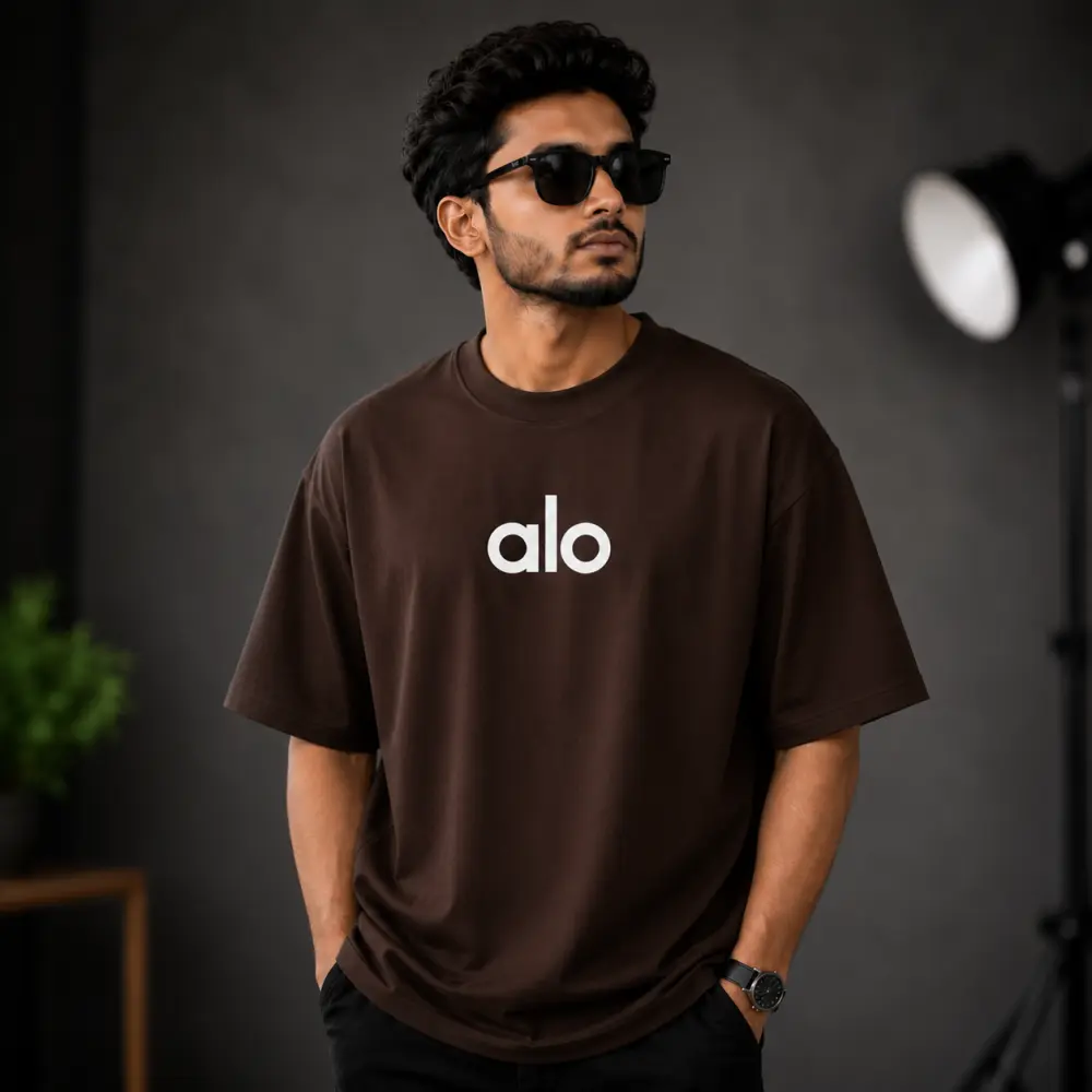 প্রিমিয়াম ড্রপ শোল্ডার টি-শার্ট - ALO