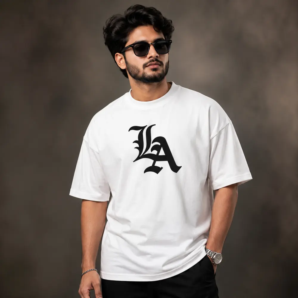প্রিমিয়াম ড্রপ শোল্ডার টি-শার্ট - Los Angeles 2