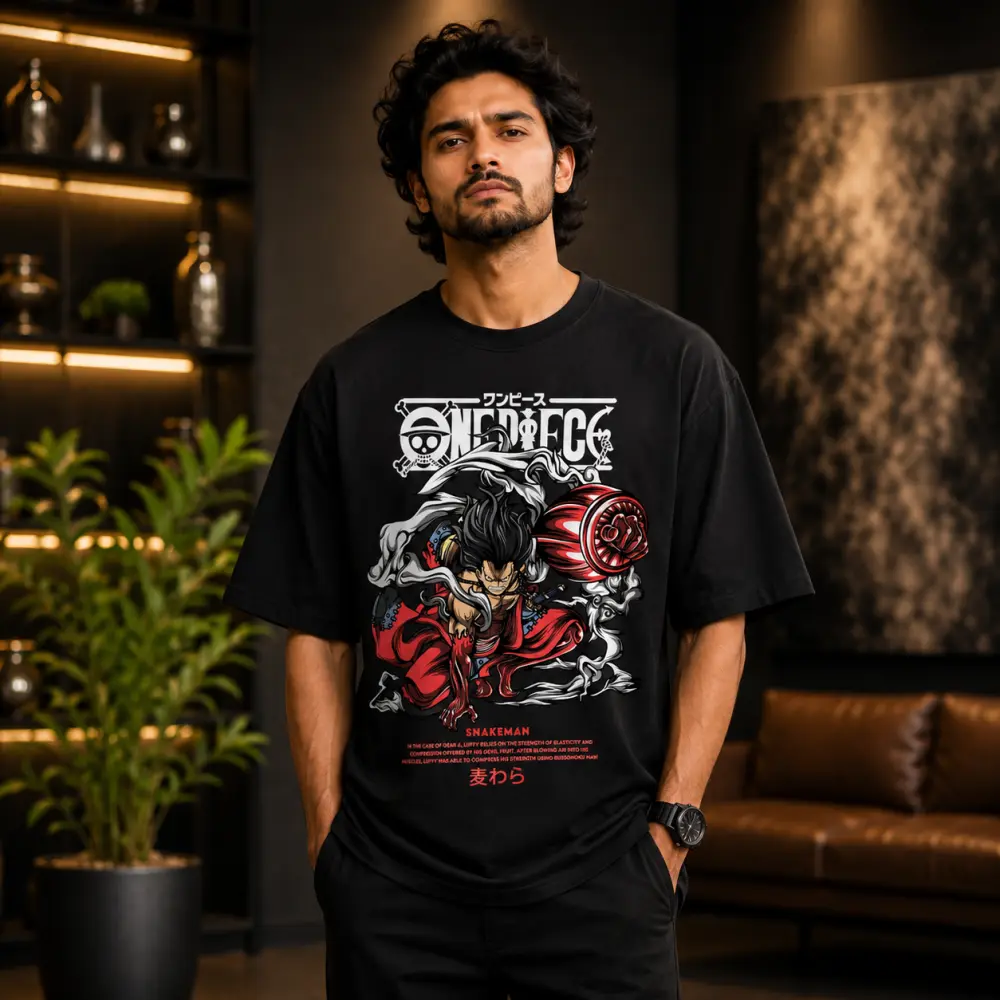 প্রিমিয়াম ড্রপ শোল্ডার টি-শার্ট - SNAKEMAN